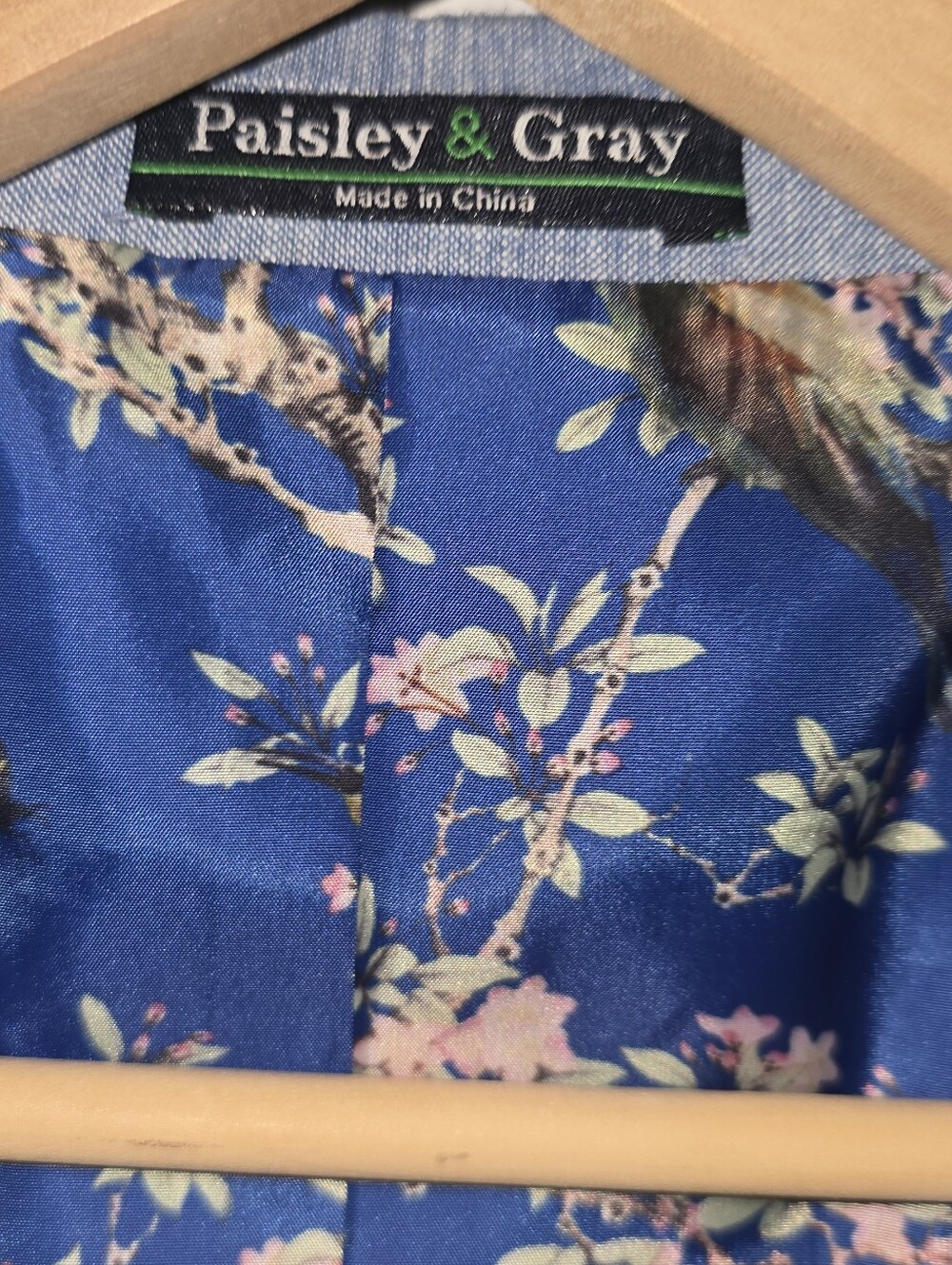 Paisley & Gray Linen Blend Blazer in Light denim blue - Picture 7 of 7